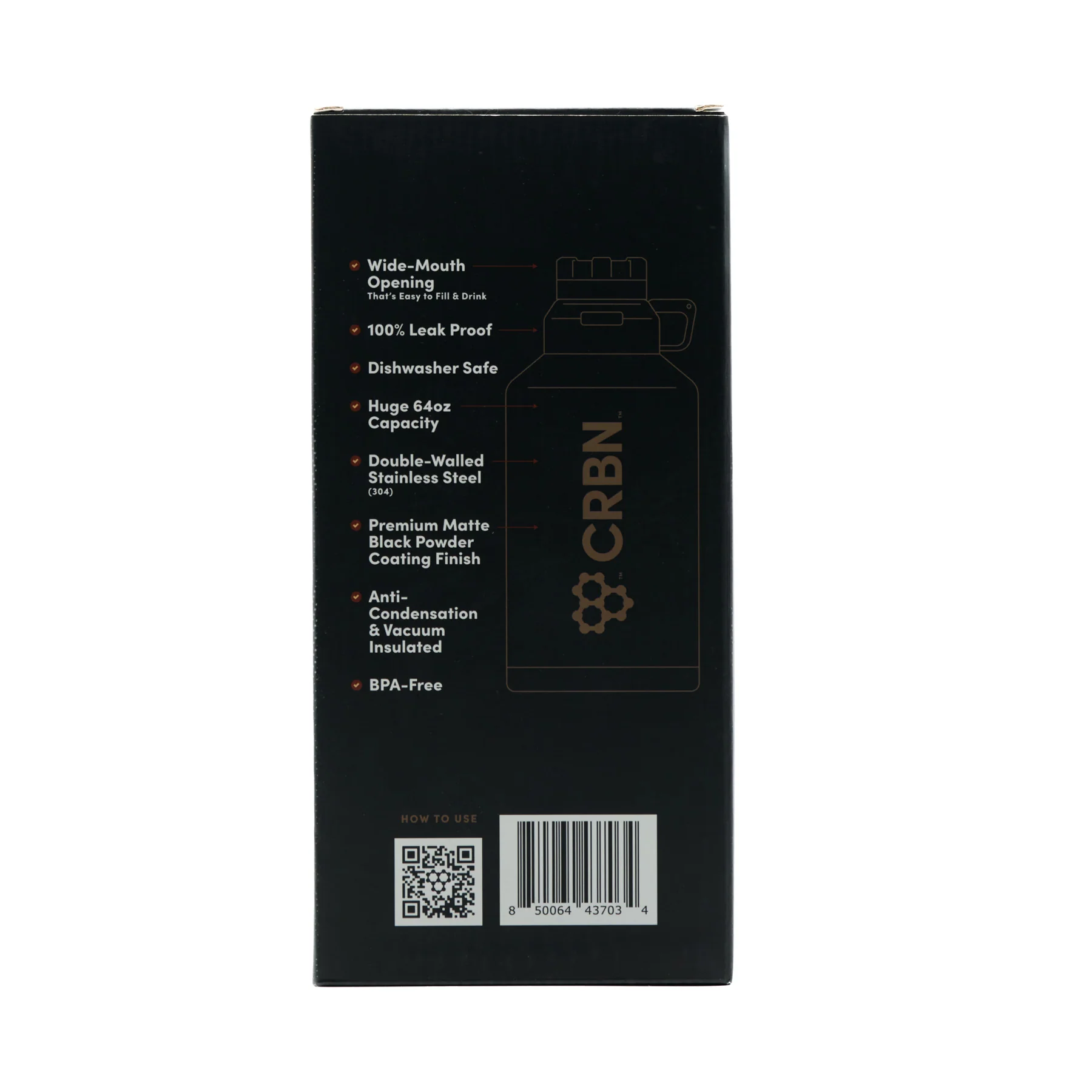 CRBN Jug Water Bottle (64oz) - Image 3